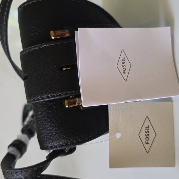 Fossil Elegant Black‎ Leather Women's MINI Bag. - Picture 12 of 15